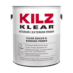 KILZ Klear Primer, Interior/Exterior, Clear, 1 Gallon L220111