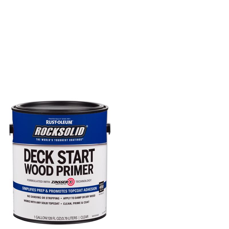 Rust-Oleum 312283 Deck Start Wood Primer, 1 Gallon, Clear, 128 Fl Oz (Pack of 1)