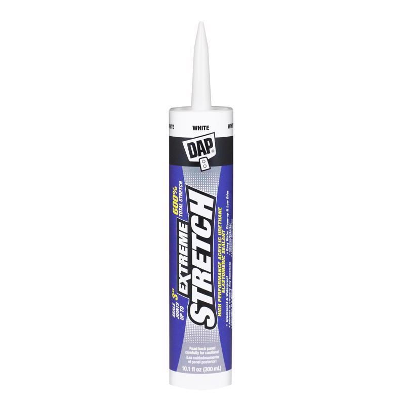 DAP 18715 10.1 oz. Extreme Stretch Premium Crackproof Elastomeric Sealant, White