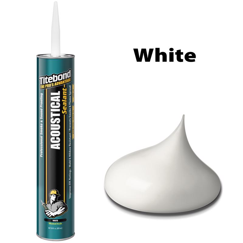 Franklin International Titebond Acoustical Sealant White 28 Ounce 12 Pack