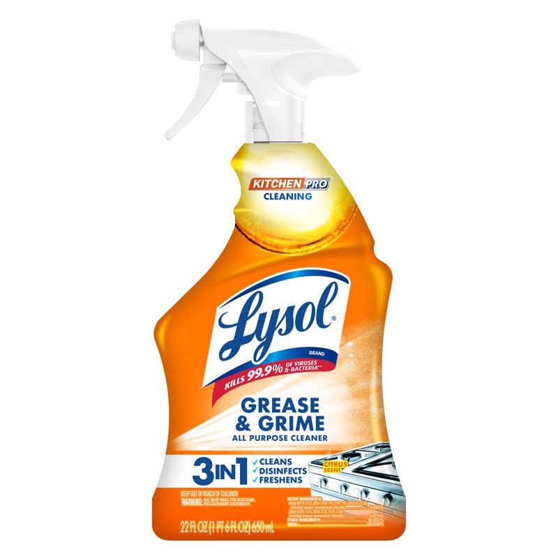 Reckitt & Benckiser 1920000888 Lysol Antibacterial Kitchen Cleaner, 22oz