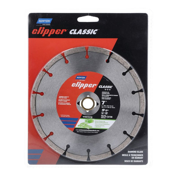 Norton 2786 7-Inch Segmented Diamond Saw Blade with 7/8-Inch Arbor and 5/8-Inch Insert for Masonry 07660702786