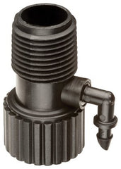 Rain Bird RISMAN1S Drip Irrigation Riser Adapter Drip and Sprinkler Watering, 1/2" Female Pipe Thread x 1/2" Male Pipe Thread x 1/4" Barbed End RISMAN1SM