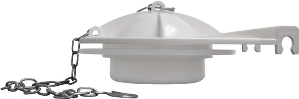 Plumb Pak K833-2 Chemical Resistant Toilet Tank Flapper for Use with 3 in American Standard Cadet Flush Valve, White