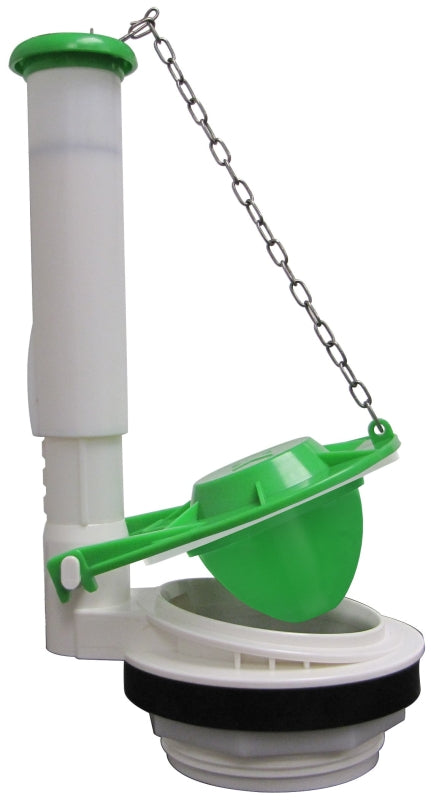 Plumb Pak K835-12 Toilet Flush Valve, 3 in, Green