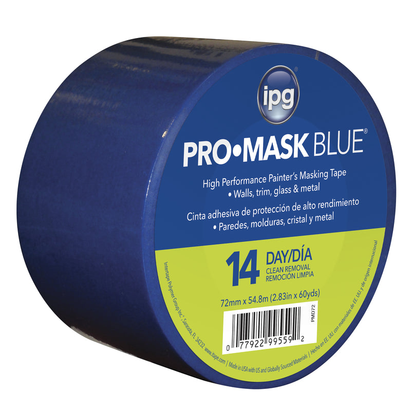 IPG Pro-Mask 2.83 in. W x 60 yd. L Blue Medium Strength Masking Tape 1 pk