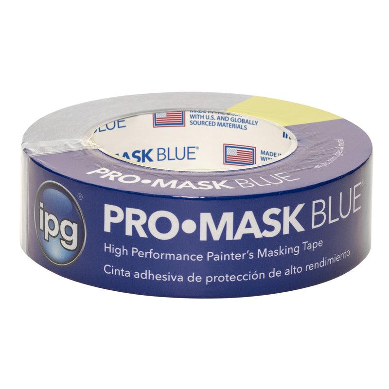 IPG ProMask Blue, 14-Day Painter's Tape, 1.41" x 60 yd, Blue, (Single Roll)