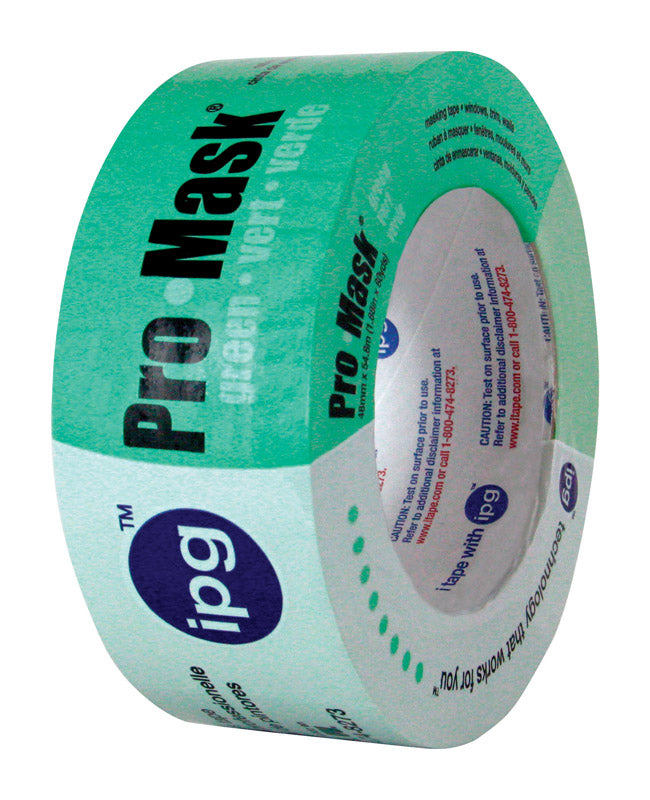 IPG ProMask Green, 8-Day Painter's Tape, 1.88" x 60 yd, Green, (Single Roll)