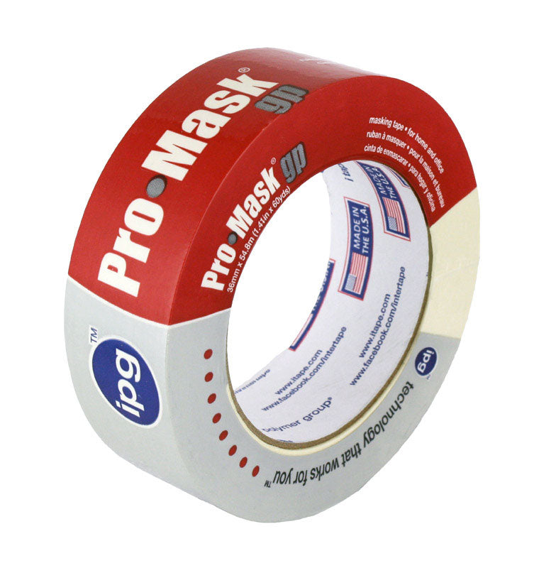 IPG ProMask GP, General Purpose Masking Tape, 1.41" x 60 yd (Single Roll)