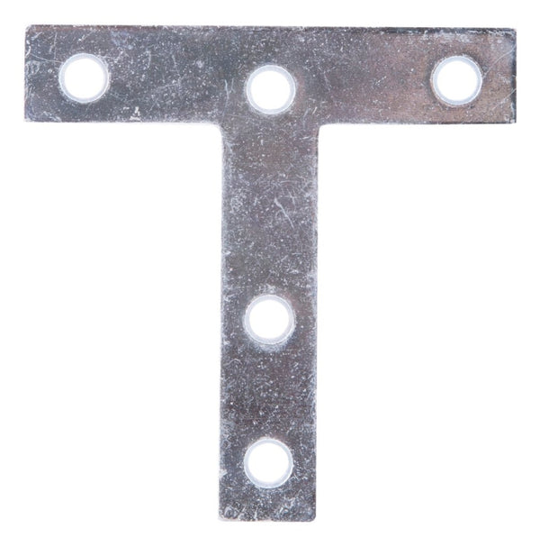 MINTCRAFT 22529ZCL3L T-Plate, 3" x 3" Steel Zinc
