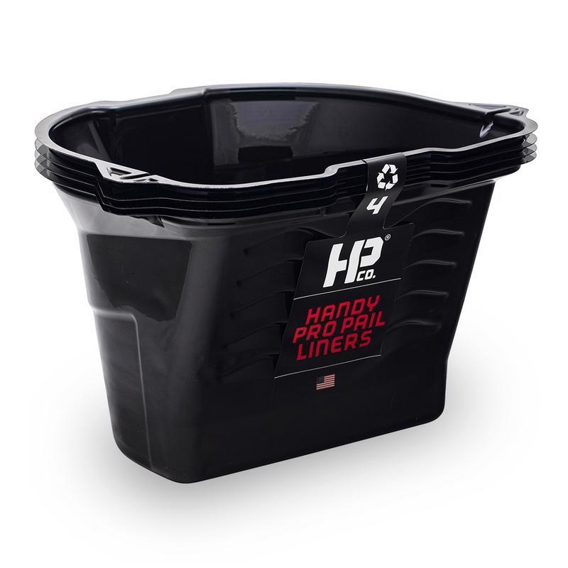 Handy Paint Pro Pail Liners, Holds 1/2 Gallon of Paint or Stain, Designed to Lock into Place, 4 Pack
