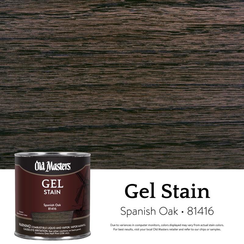 Old Masters Semi-Transparent Spanish Oak Oil-Based Gel Stain 0.5 pt.
