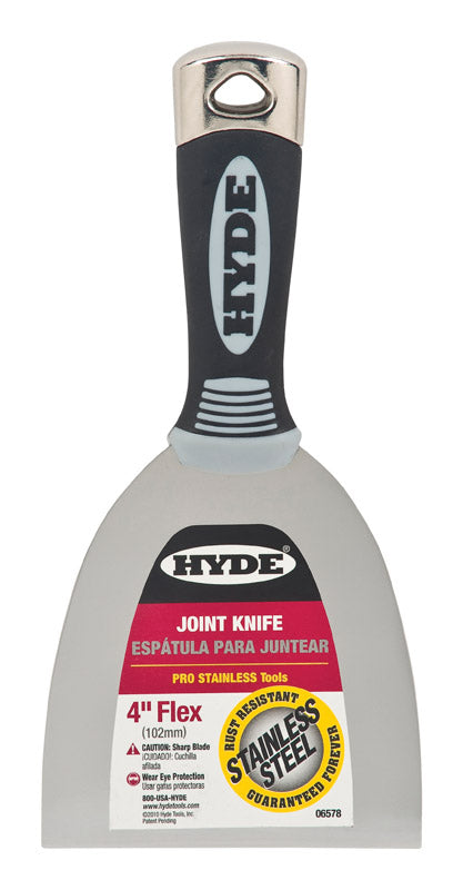 HYDE 06578 Putty Knife,Flexible, 4", Assorted