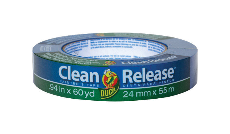 Duck Brand 240193 Clean Release Painter's Tape, 0.94 Inches by 60 Yards, Blue, Single Roll Size: 0.94 Inches by 60 Yards Style: Single Roll, Model: 1135886, Office/School Supply Store