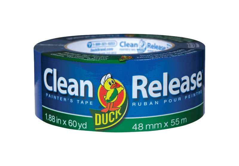 Duck Clean Release Blue Painter's Tape, 2-Inch (1.88-Inch x 60-Yard), Single Roll, 240195