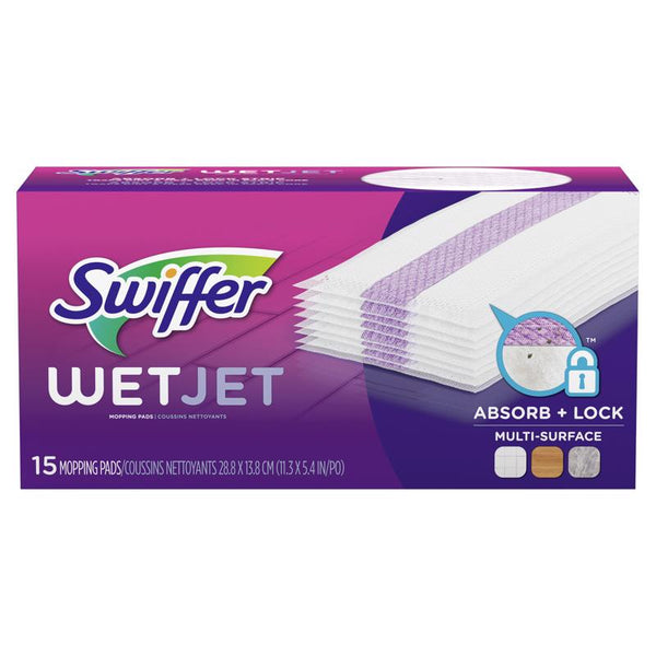 Swiffer WetJet Hardwood Floor Cleaner, Spray Mop Pad Refill, Multi Surface, 15 Count 80334574