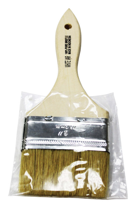Premier 3 in. W Flat White China Bristle Chip Brush