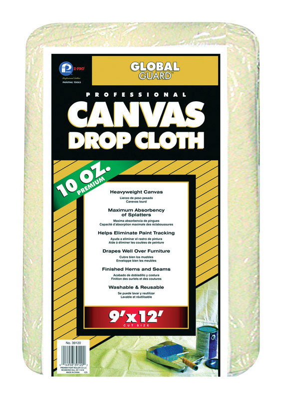 Premier 9' x 12' Premium Canvas Drop Cloth 10 oz, 39120