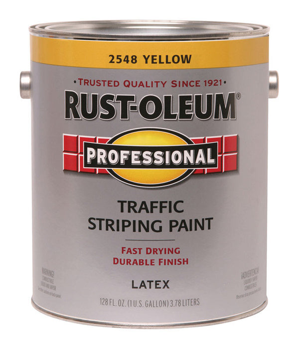 RUST-OLEUM 2548402 Paint Traffic Yellow 150, 128 Fl Oz (Pack of 1)