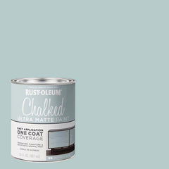 Rust-Oleum Serenity Blue Chalked All-in-One Ultra Matte Paint | One Coat Coverage | No Primer, Sanding, Or Topcoat Needed | Easy Clean Up | Made in USA | 30 OZ 285139