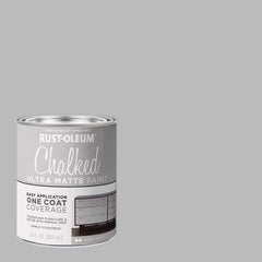 Rust-Oleum 1 qt Brands 285143 Aged Gray Chalked Ultra Matte Paint, 30 Fl Oz (Pack of 1)
