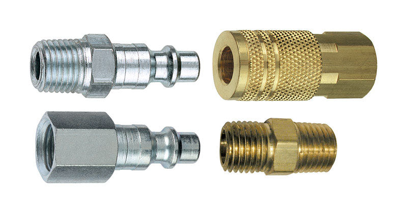 Tru-Flate 13-203 1/4" I/M Design x 1/4" NPT Mixed Plug/Coupler Set