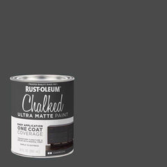 Rust-Oleum 1 qt Brands 285144 Charcoal Chalked Ultra Matte Paint, 30 Fl Oz (Pack of 1)
