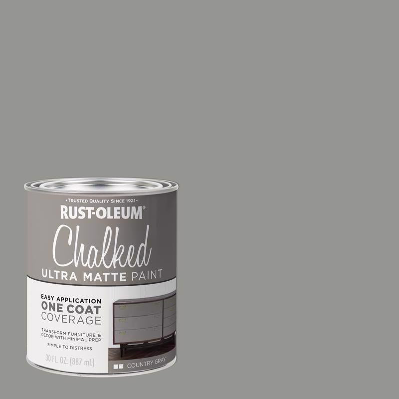 Rust-Oleum Chalked All-in-One Ultra Matte Country Gray Spray Paint