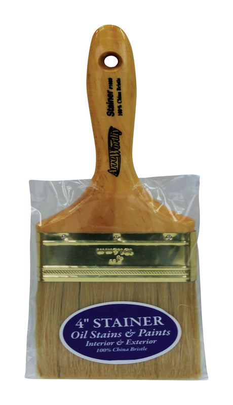 Arroworthy Stainer 4'' W Chiseled Stain Brush - Case Of: 1