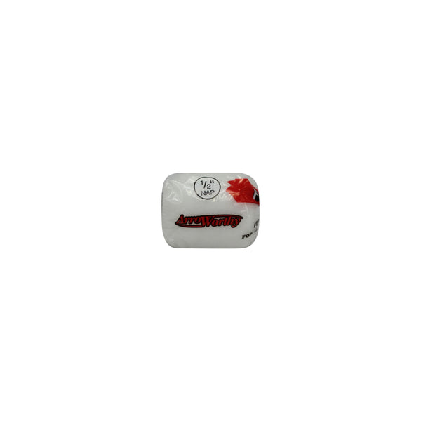 Arroworthy 3FGL4 Nap Glossdel Lintless White Roller Cover 3'' x 1/2'' 3FGL4 0300