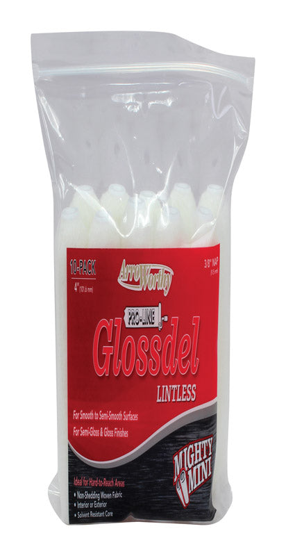 Arroworthy Roller CVR 3/8X4" 10PK White 4-GL3CK 0400