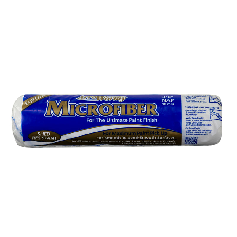 Arroworthy Pro-Line Microfiber 9 in. W x 3/8 in. Paint Roller Cover 1 pk - Case Of: 1