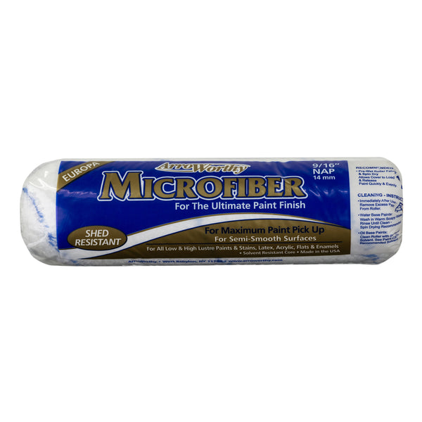 Allway Tools Arroworthy 9MFR4 Nap Microfiber Roller Cover 9" x 9/16" 9MFR4 0900