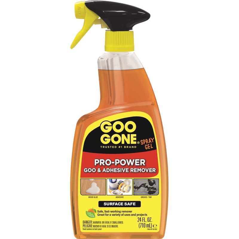 Goo Gone Pro-Power Spray Gel - 24 Ounce - Surface Safe, Great Cleaner, No Harsh Odors, Removes Stickers, Can Be Used On Tools