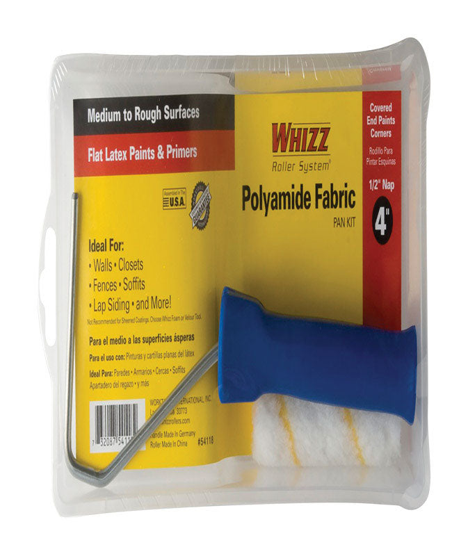 Work Tools International 54118 Gold Stripe 4-Inch Premium Multi-Purpose Paint Roller and Tray