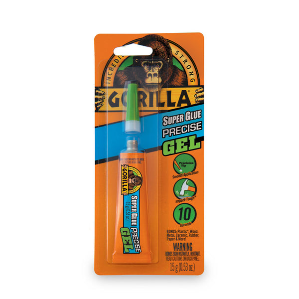 Gorilla Super Glue Precise Gel, 15 Gram, Clear, (Pack of 1) 109804