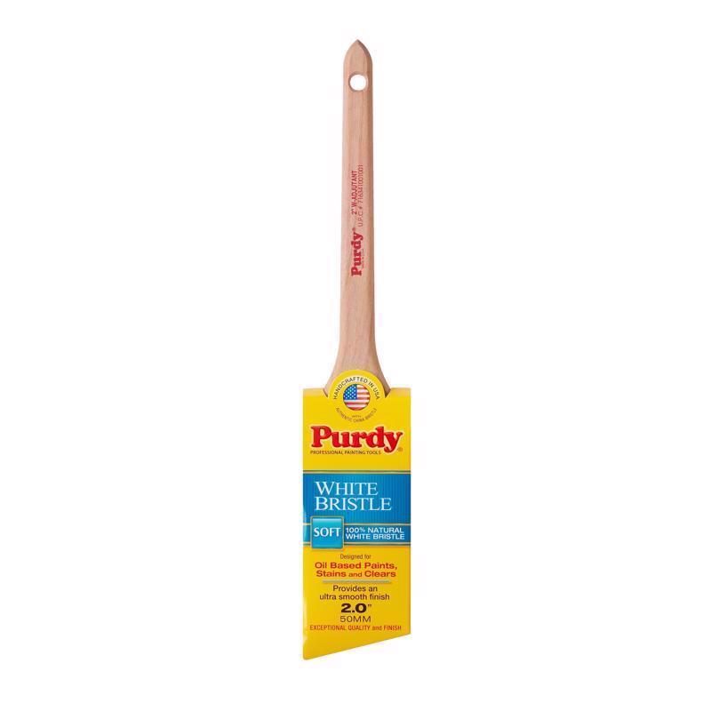 Purdy 144024420 White Bristle Series Adjutant Angle Sash Paint Brush, 2 inch