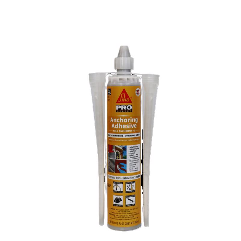 Sika Anchorfix-2, super strength anchoring adhesive, Two component anchor system for threaded bars in uncracked concrete, 10.1 fl. Oz