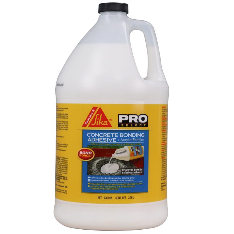 SIKA - SikaLatex R - Concrete Adhesive Glue, White - Admix for Portland-Cement Mortar/Concrete - Resistant to Freezing and thawing Damage - 1-Gallon