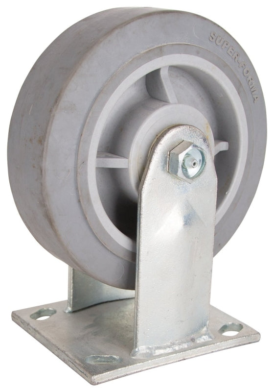 MINTCRAFT JC-T05 ProSource Heavy Duty Rigid Caster, 6 in Dia X 2 in W, 500 Lb, Thermoplastic Rubber