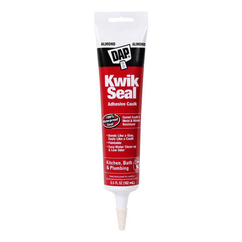 Dap 18013 Kwik-Seal All-Purpose Caulk, 5.5-Ounce, Almond