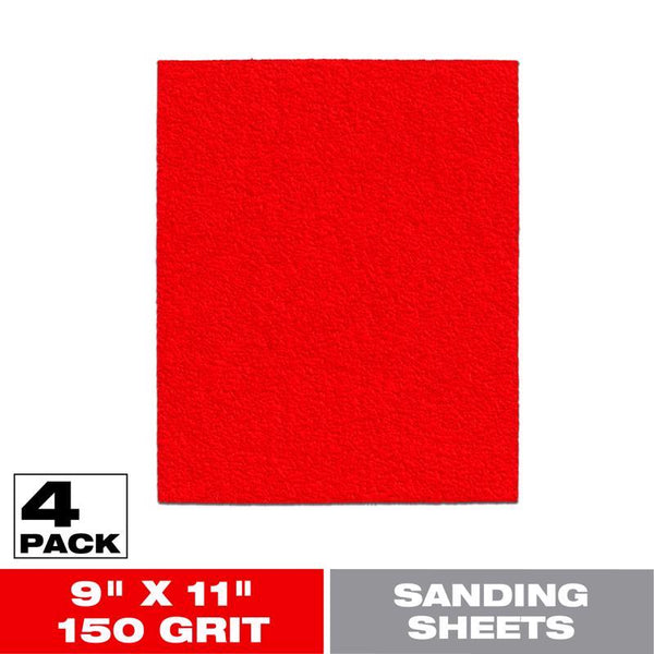 Freud Diablo 9X11IN Sheet 150G 4PK Aluminum Oxide DCS911150S04G
