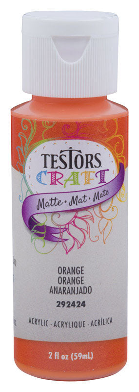 TESTOR ACR 292424A 2OZ Orange Matte Acrylic Paint