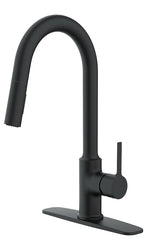 "Boston Harbor FP4AF272BL is a chrome pull-down kitchen faucet with a single lever handle