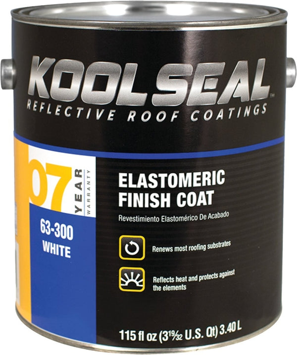 Kool Seal KS0063300-16 7 Year Elastomeric Roof Coating, White, 1 Gallon