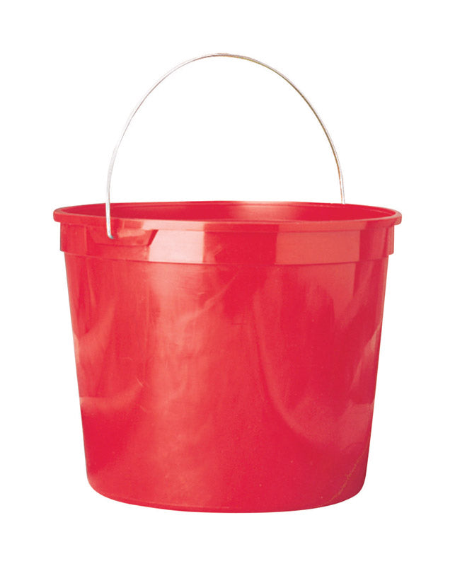 Leaktite 10Q12RED012 Plastic Paint Pail, 10-Qt. - Quantity 1