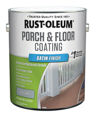 Rust-Oleum 320417 Porch & Floor Satin Dove Gray Porch and Floor Paint+Primer 1 gal