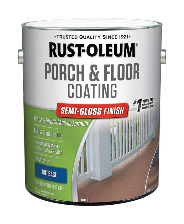 RUST-OLEUM 262361 Gallon Tint Base Semi-Gloss Porch and Floor Urethane Finish Paint