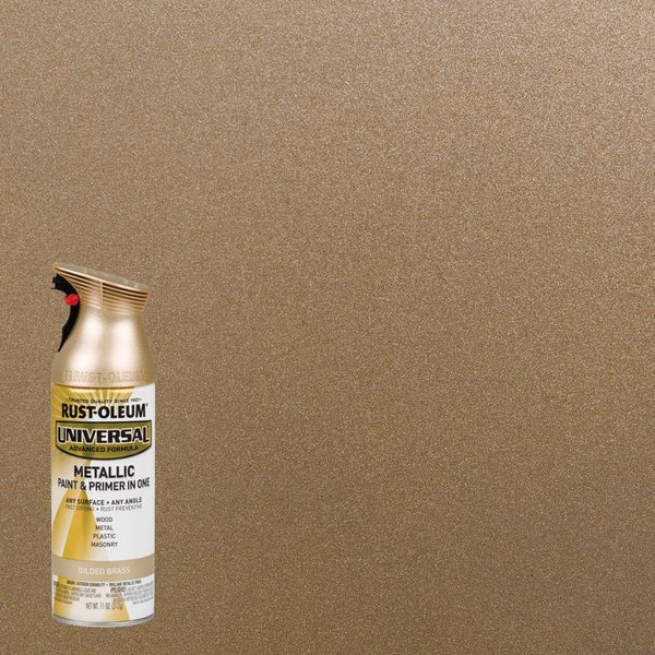 Rust-oluem 330504 Universal Metallic Paint & Primer Spray, 11 Oz (Pack of 6)