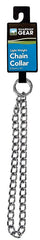 PetEdge 12916 chain dog collar Silver color